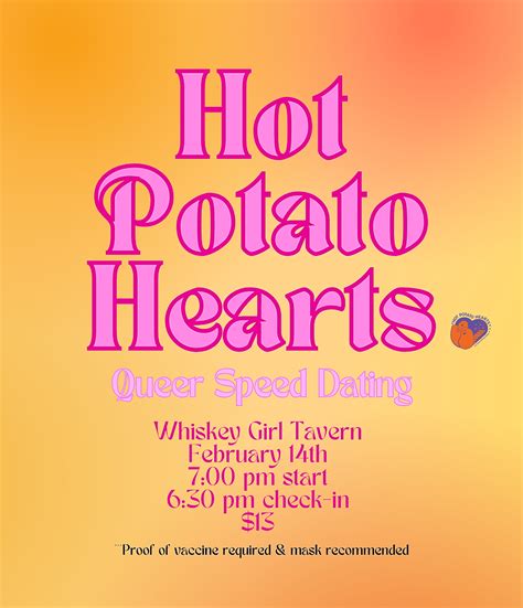 gay speed dating chicago|Hot Potato Hearts Queer Speed Dating .